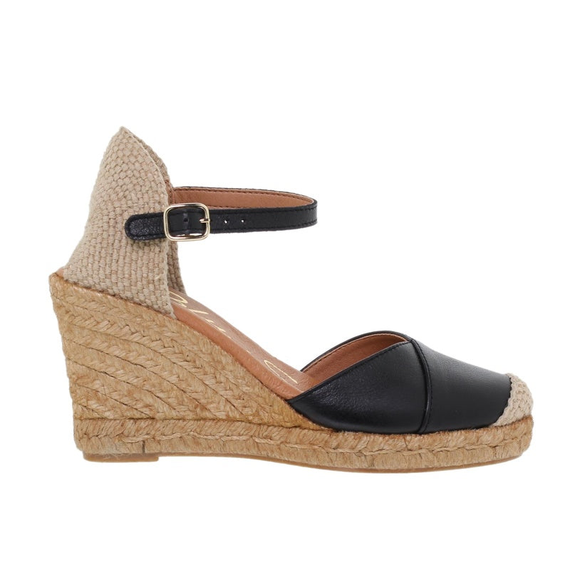 Women's Esparto Wedges 1502Blu Leather
