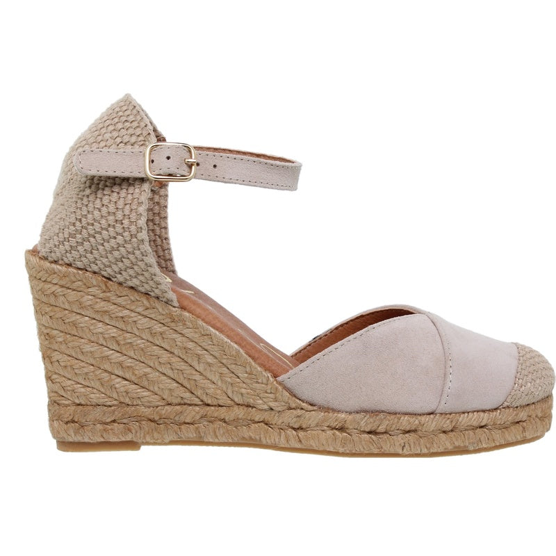 Women's Esparto Wedges 1502Blu Leather