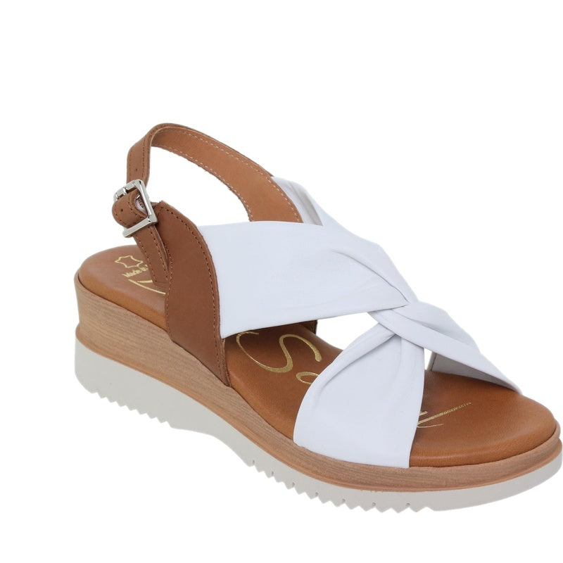 WOMEN'S LEATHER SANDAL 921BLU SS25