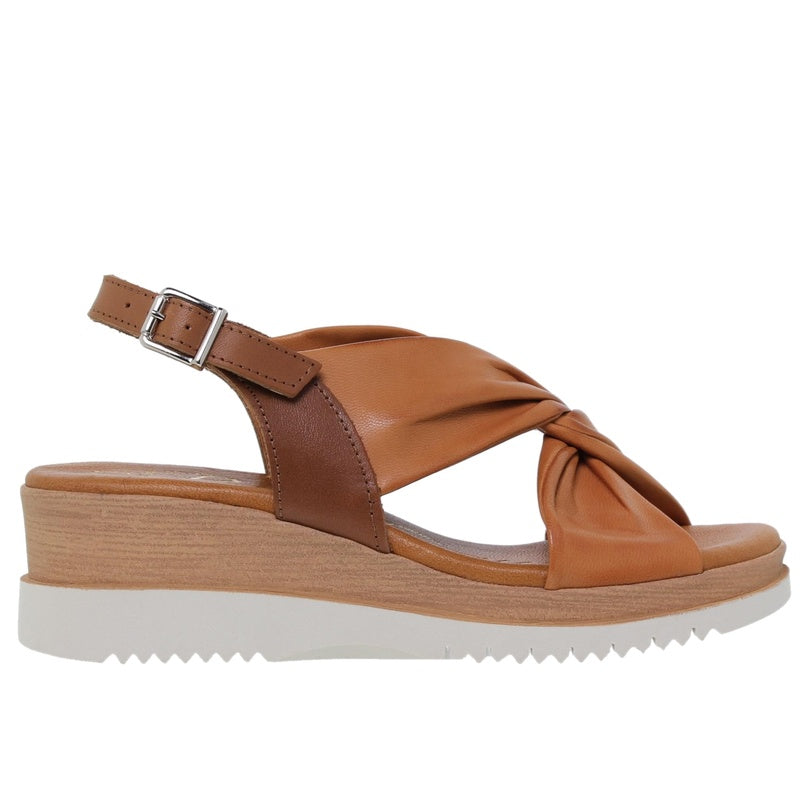 WOMEN'S LEATHER SANDAL 921BLU SS25