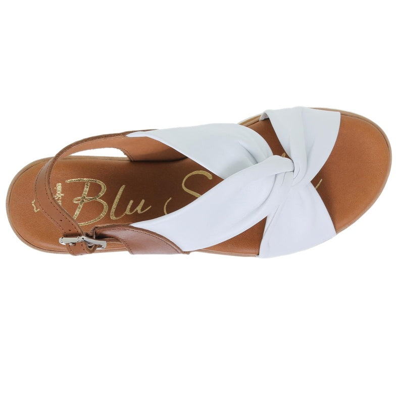 WOMEN'S LEATHER SANDAL 921BLU SS25